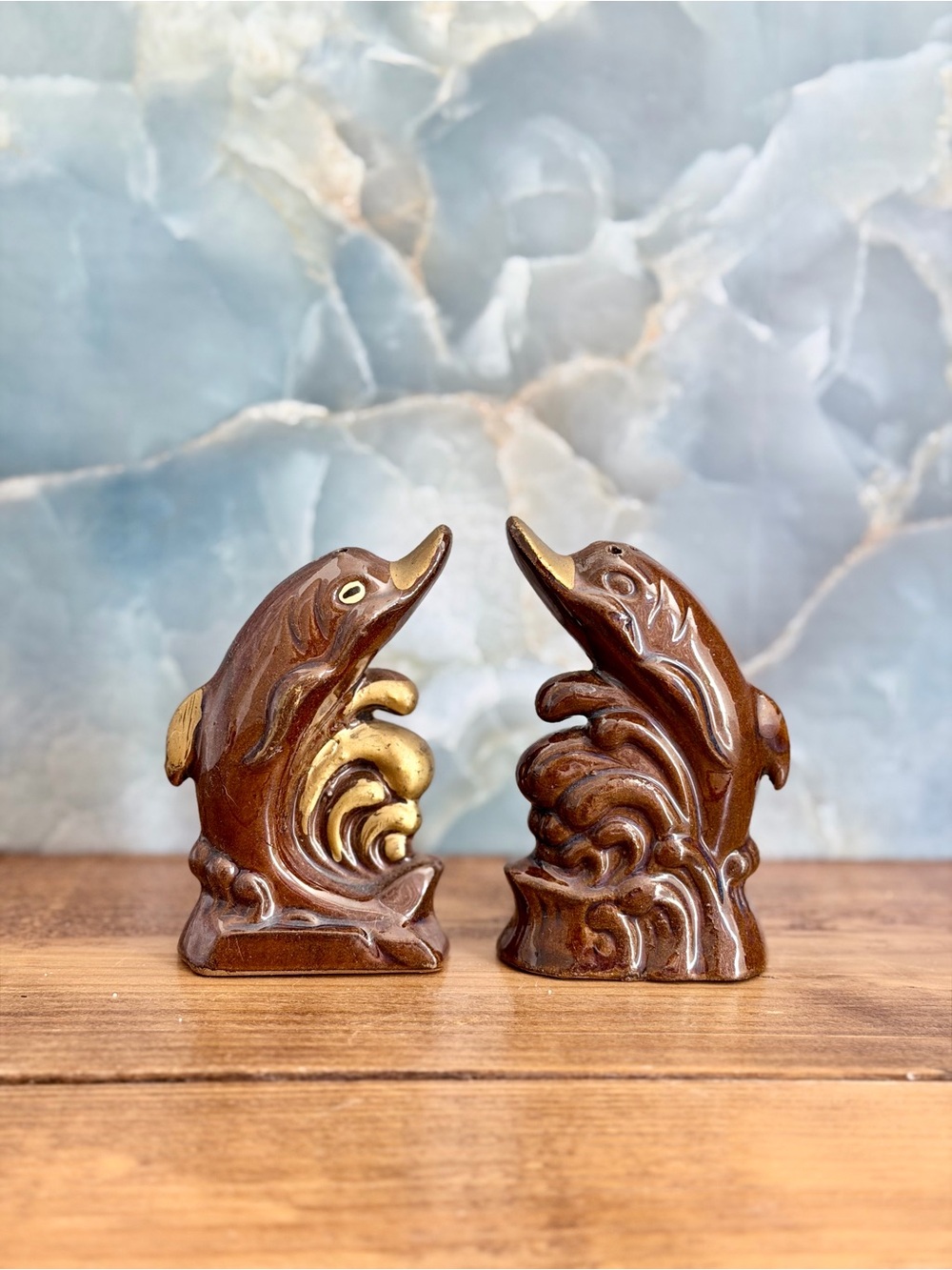 Vintage Dolphin Salt and Pepper Shakers